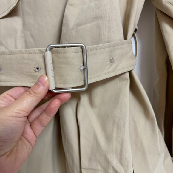 LOEWE Double-breasted pleated cotton-twill jacket - Picture 7 of 13